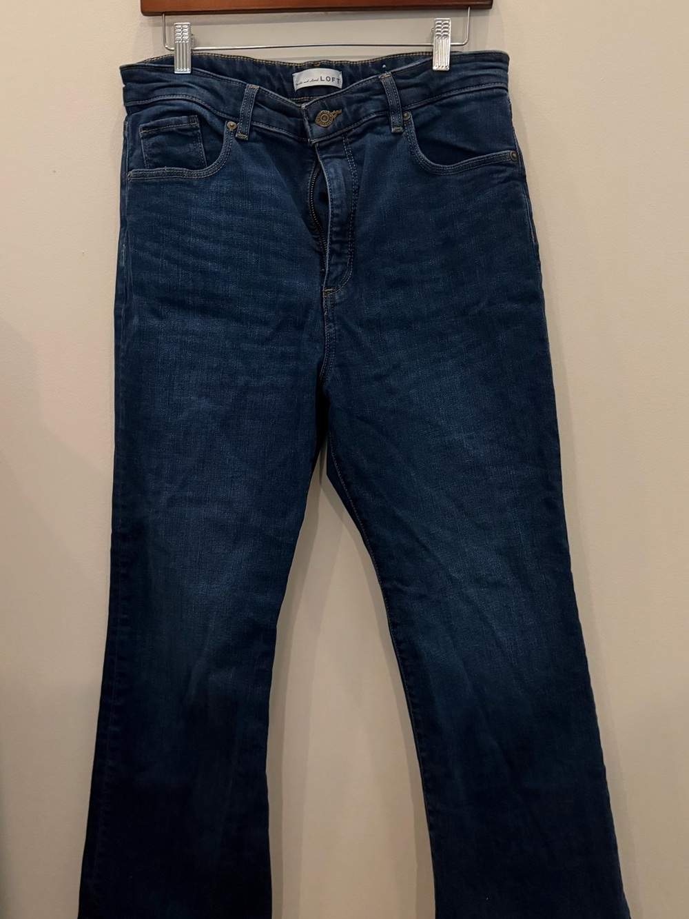 LOFT Dark Blue Flare Jeans